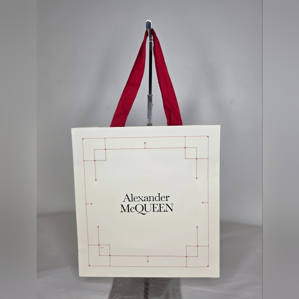 Alexander McQueen Storage Bag Cream and Red